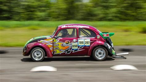 Volkswagen Beetle Drag Car In A Drag Racing Championship Side Shot Editorial Stock Photo Image