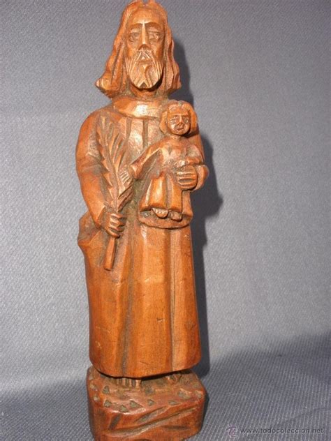 Santos católicos arte escultura en madera san josé imágenes esculturas. escultura de san jose con jesus en madera talla - Comprar ...