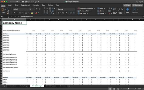 Download 28 Printable Business Budget Template Excel Laptrinhx News