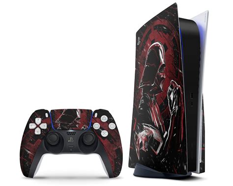 Red Darth Vader Ps5 Controller And Console Skin Star Wars Etsy