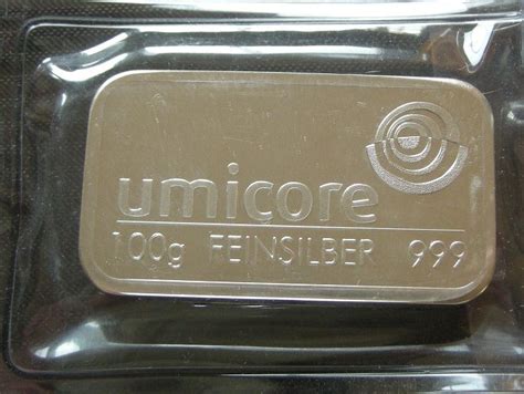 Umicore Silver Bar 100 Gr Wrapped In Foil Catawiki