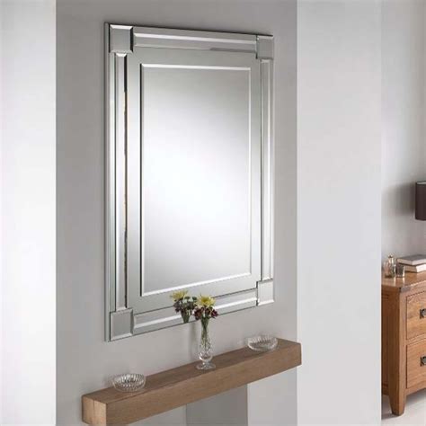 Cheap bath mirrors, buy quality home improvement directly from china suppliers:wall mounted bathroom mirror rectangular wall hanging makeup mirror large wall cosmetics mirror 5 mirror shape: Bevelled Contemporary Rectangular Silver Wall Mirror ...