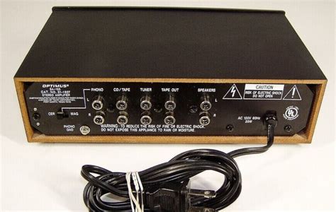 Optimus Sa Integrated Stereo Amplifier Phono Input Compact