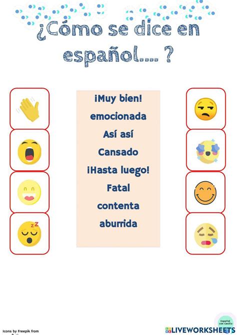 ¿cómo Se Dice En Español Worksheet Live Worksheets