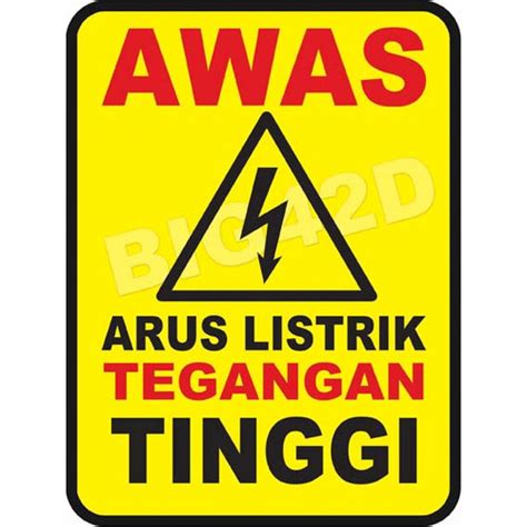 Jual Stiker Arus Listrik Tegangan Tinggi Jakarta Pusat Big4wd