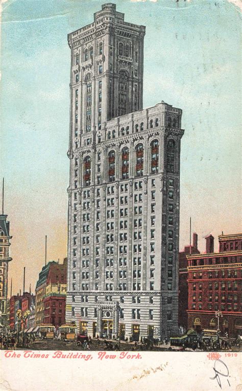 Atrium ny times building jeh.jpg 4,896 × 3,672; Postcard Times Building New York in 2020 | New york photos ...