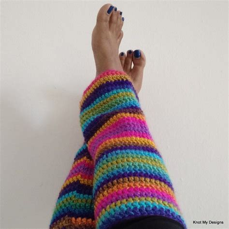 Rainbow Shaded Leg Warmer | Crochet leg warmers free pattern, Leg