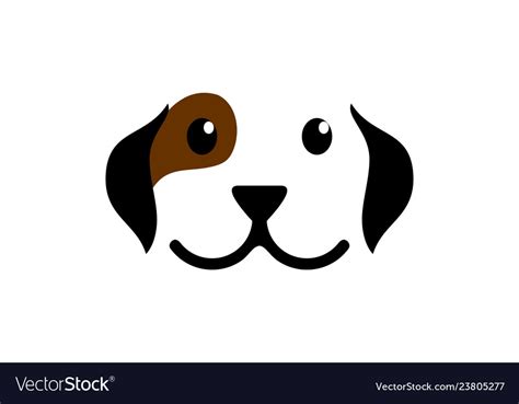 Cute Dog Logo Royalty Free Vector Image Vectorstock