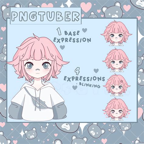 Premade Png Tuber Girl Pastel Cute Anime Girl Pngtuber Etsy Ireland