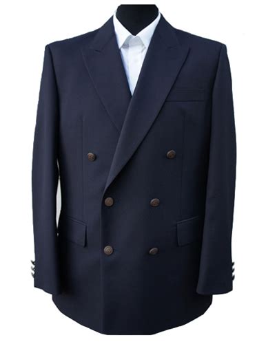 Navy Blue Double Breasted Blazer £49 Clermont Direct