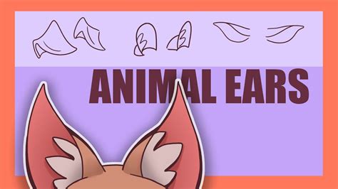 Drawing Animal Ears Made Easy Youtube