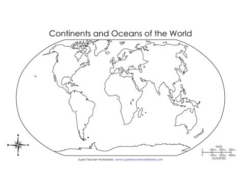 Continents And Oceans Of The World Quiz