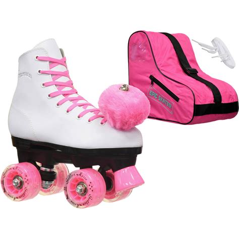Epic Light Up Pink Princess Roller Skates Package