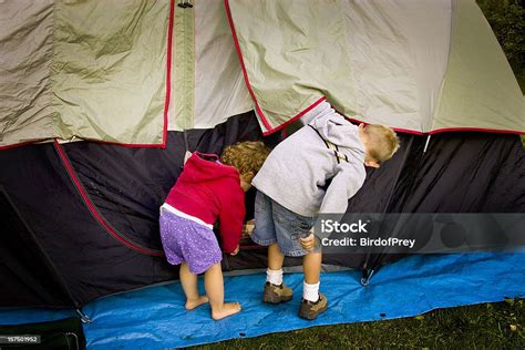 Children Camping Stock Photo Download Image Now Barefoot Camping