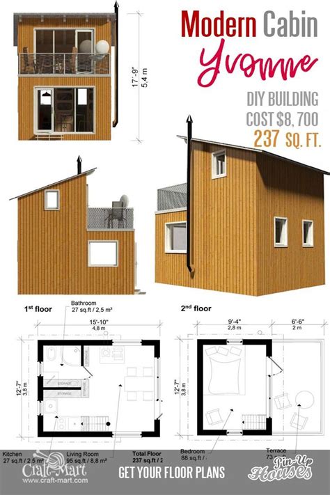 Cute Small House Floor Plans A Frame Homes Cabins