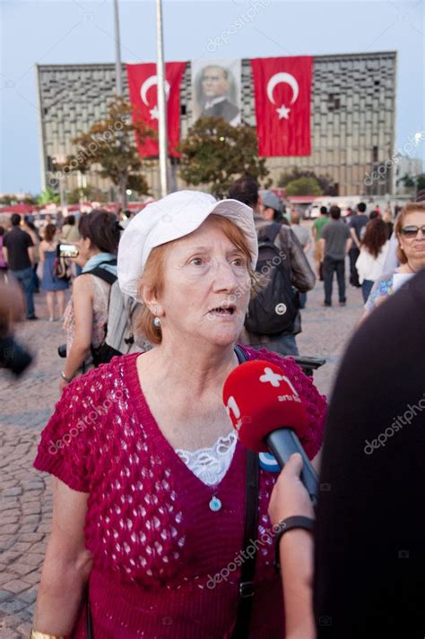 Silent Portesters In Istanbul Gezi Park Protests Turkey Stock