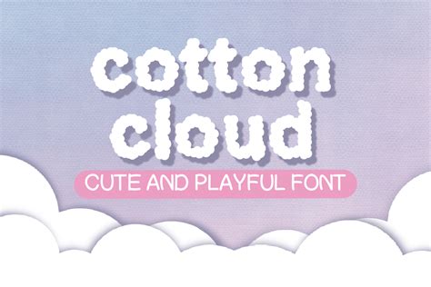 Cotton Cloud Font By Atelierjaru · Creative Fabrica