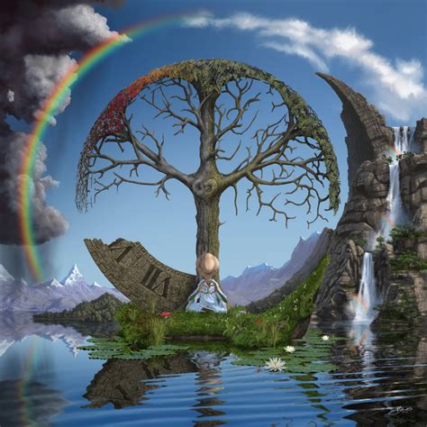 The Yggdrasilkin By Benphillips Tree Of Life Art Visionary Art Tree Art