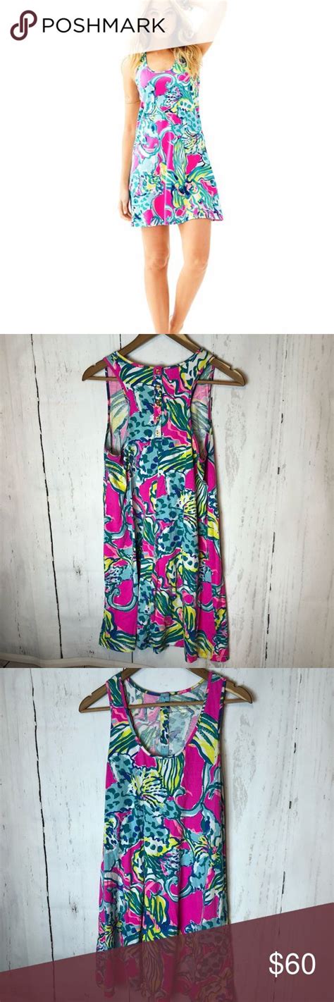 Lilly Pulitzer Melle Trapeze Tank Dress Large Lilly Pulitzer Tank
