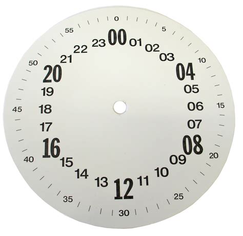 24 Hour Military Time Dial 2 Sizes Ronell Clock Co