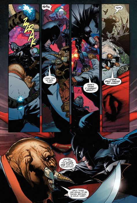 Batman And Superman Vs Tusk Comicnewbies
