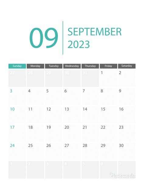 September 2023 And 2024 Calendar Free Printable With Holidays