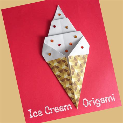 How To Make An Origami Ice Cream Cone