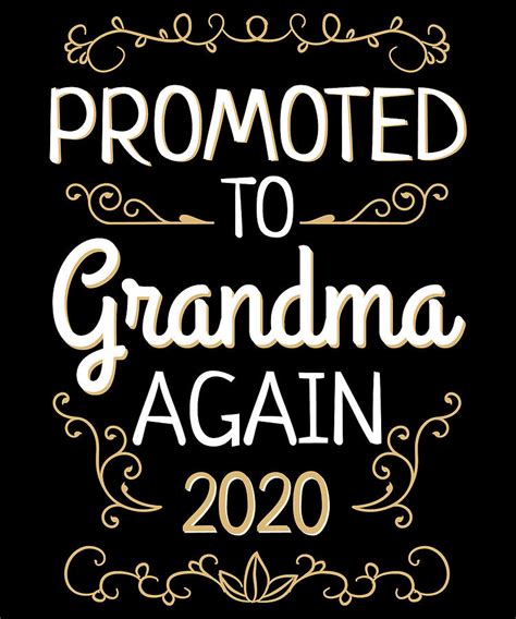 Promoted To Grandma Again Granny T For A Grandmother Digital Art By