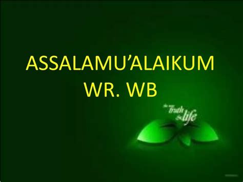 assalamualaikum wr wb