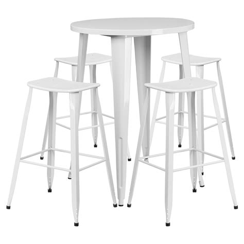 Outdoor round bar chair wholesalers who want to offer their customers a wide selection of quality products with attractive offers. Flash Furniture 30'' Round White Metal Indoor-Outdoor Bar ...