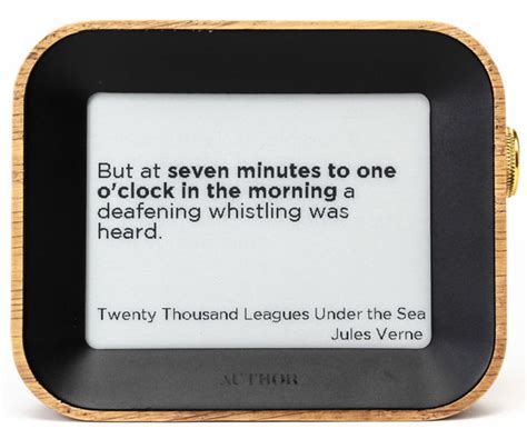 Literary Quotes Clock