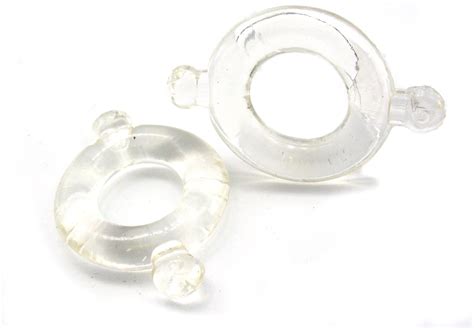 M2m Cock Ring Elastomer Small 2 Piece Set Clear