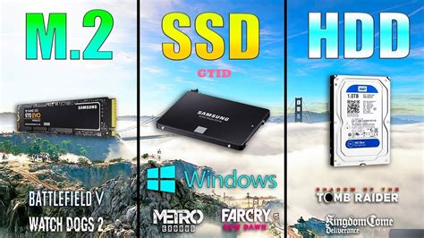 M Nvme Vs Ssd Vs Hdd Loading Windows And Games Youtube