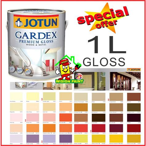 1l 1 Liter Jotun Paint Gardex Premium Gloss Wood And Metal Cat