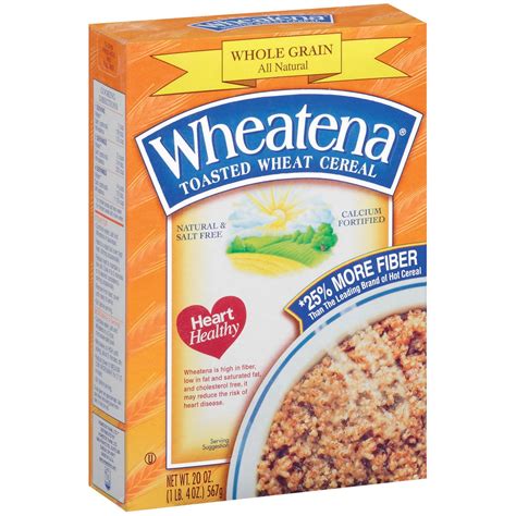 Wheatena Whole Grain Breakfast Cereal Toasted Wheat 20 Oz