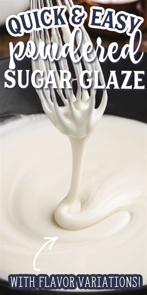 Powdered Sugar Glaze Basic Cake Glaze Striped Spatula