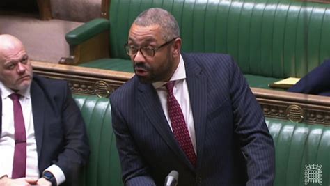 Home Secretary James Cleverly In Fiery Commons Clash With Labour Mp After Shole Row