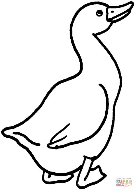goose coloring page free printable coloring pages