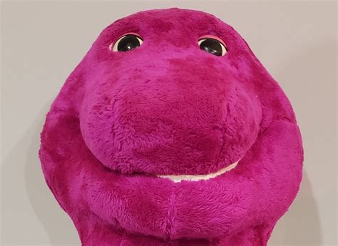 Vintage Full Size Barney Costume Head Feet And Hands Etsy Canada