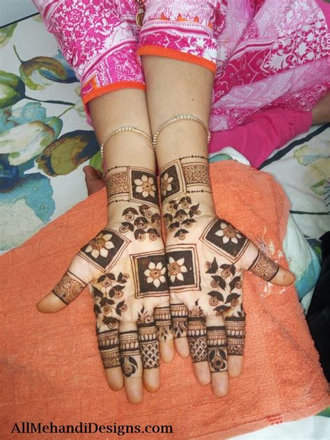 Easy Mehndi Design Simple Full Hand Henna For Wedding