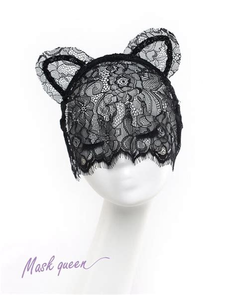 Sexy Cat Ears Lace Veil Party Accessories Sexy By Maskqueen