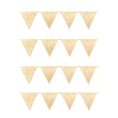 Burlap Paper Pennant Mardel