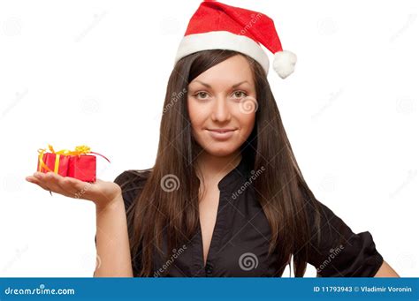 Christmas Girl With Ts Stock Image Image Of Lovely 11793943
