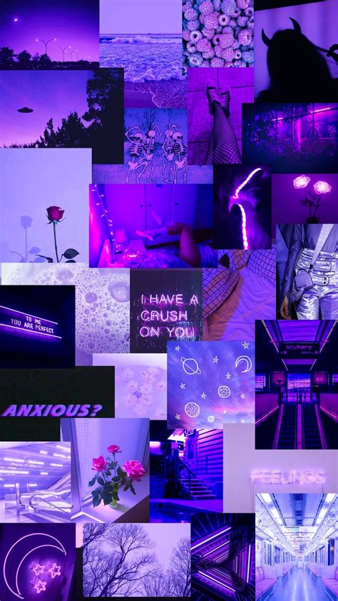 aesthetic lavender wallpaper collage