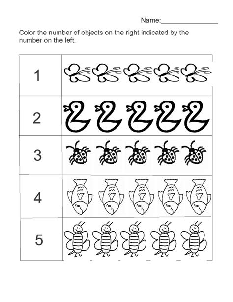 Tracing Numbers 1 5 For Kids Preschool Counting Worksheets
