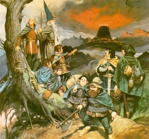 The Fellowship Of The Ring By Angus Mcbride Tolkien Illustration