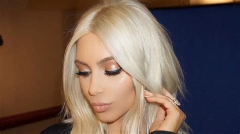 kim kardashian goes back to brunette in memoriam of her platinum blonde hair entertainment