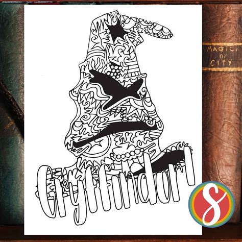 Free Gryffindor Coloring Pages — Stevie Doodles