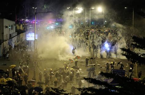 As It Happened A Day Of Unprecedented Violence In Hong Kong As