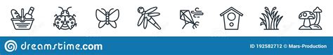 Download Spring Line Icons. Linear Set. Quality Vector Line Set ...